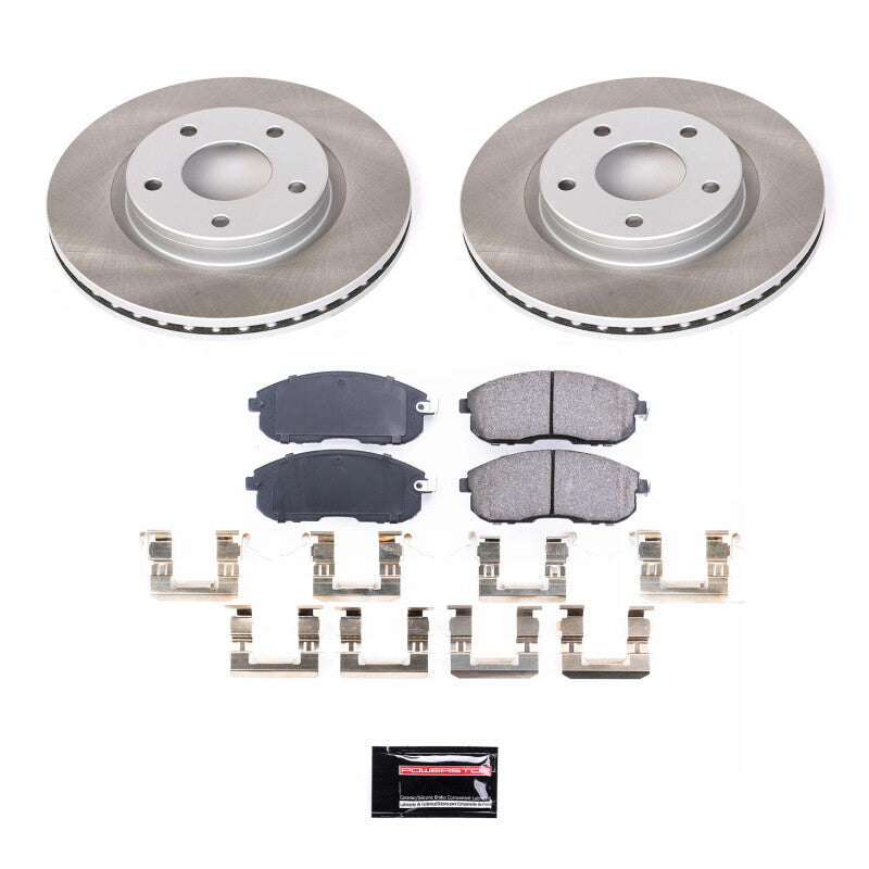 PSB Semi-Coated Rotor Kits - Power Stop 13-19 Nissan Sentra Front Semi-Coated Rotor Kit