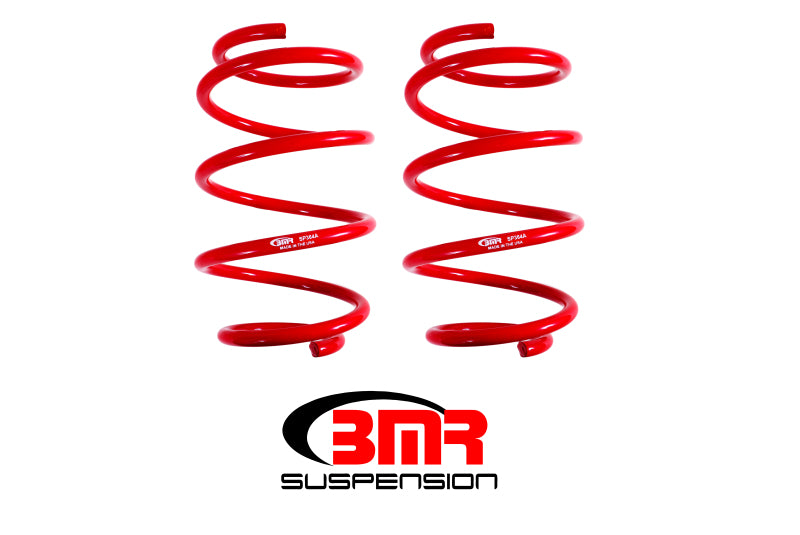 BMR Lowering Springs - BMR 16-17 6th Gen Camaro Front Performance Version Lowering Springs - Red