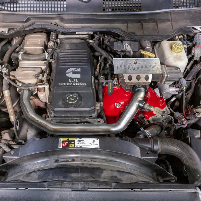 GBE Monster-Ram Intake - Banks Power 07.5-12 Ram Cab Chassis 6.7L Diesel Monster-Ram Intake System w/Fuel Line - Red