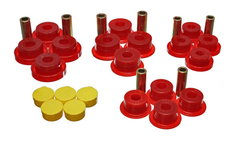 ES Cntrl Arm Bushings - Red - Energy Suspension Dodge Front Control Arm Bearing Set - Red