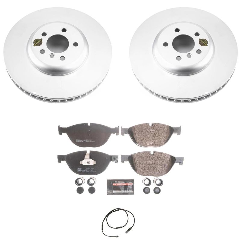 PSB Euro-Stop Kit - Power Stop 10-15 BMW 550i GT Front Euro-Stop Brake Kit