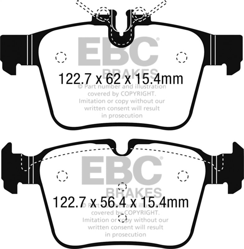 EBC Greenstuff Brake Pad Sets - EBC 15+ Mercedes-Benz C300 (W205) 2.0 Turbo 4-matic Greenstuff Rear Brake Pads