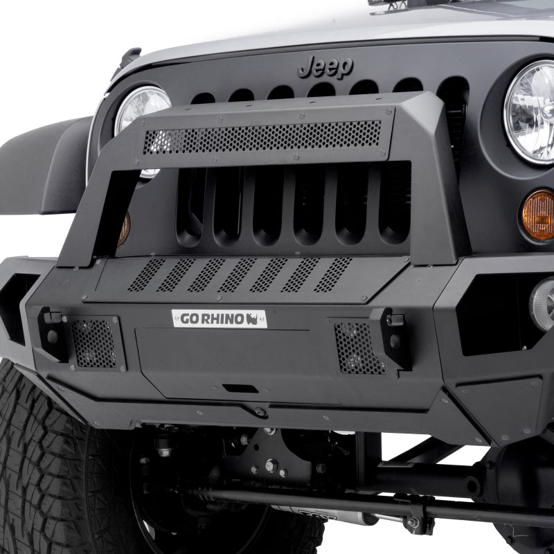 GOR Trailine Bumper - Go Rhino 07-20 Jeep Wrangler JL/JLU/JK/JKU/Gladiator JT Trailline 10 Light Mount Bar