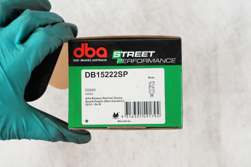 DBA SP Performance Brake Pads - DBA 2017+ Alfa Romeo Giulia Quadrifoglio SP Performance Rear Brake Pads