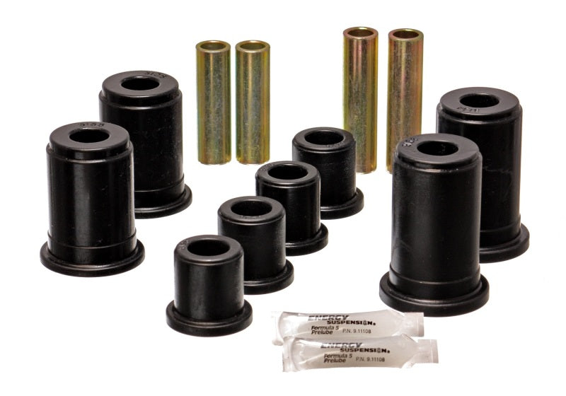 ES Cntrl Arm Bushings - Black - Energy Suspension 99-04 Chevy Silverado/GMC Sierra Black Front and Lower Control Arm Bushing Set