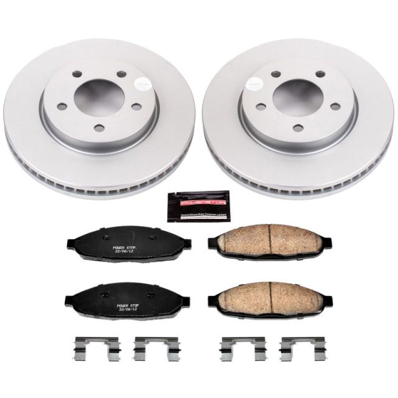 PSB Z17 Evolution Coated Kit - Power Stop 04-08 Chrysler Pacifica Front Z17 Evolution Geomet Coated Brake Kit