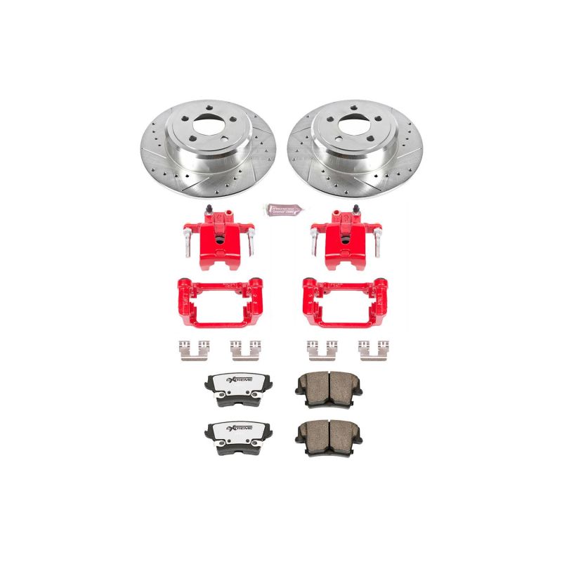 PSB Z26 Street Kit w/Cals - Power Stop 05-19 Chrysler 300 Rear Z26 Street Warrior Brake Kit w/Calipers