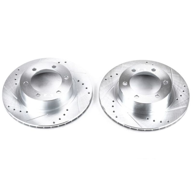 PSB Evolution Drill/Slot Rotor - Power Stop 96-02 Toyota 4Runner Front Evolution Drilled & Slotted Rotors - Pair