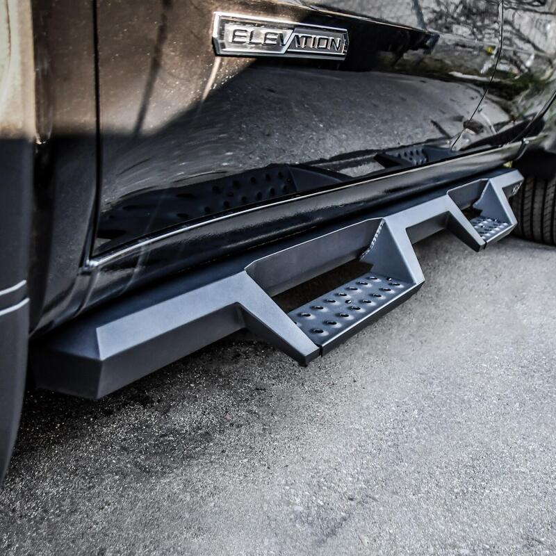 WES Nerf Bars - HDX Drop - Westin 19-20 Chevrolet Silverado / GMC Sierra 1500 Double Cab HDX Drop Nerf Step Bars - Textured Blk