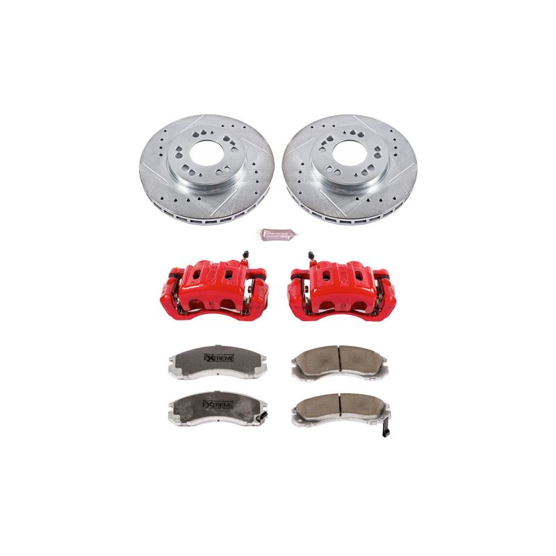PSB Z26 Street Kit w/Cals - Power Stop 94-97 Eagle Talon Front Z26 Street Warrior Brake Kit w/Calipers