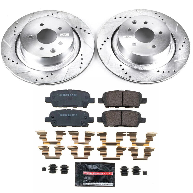 PSB Z23 Evolution Kit - Power Stop 14-15 Infiniti Q60 Rear Z23 Evolution Brake Kit