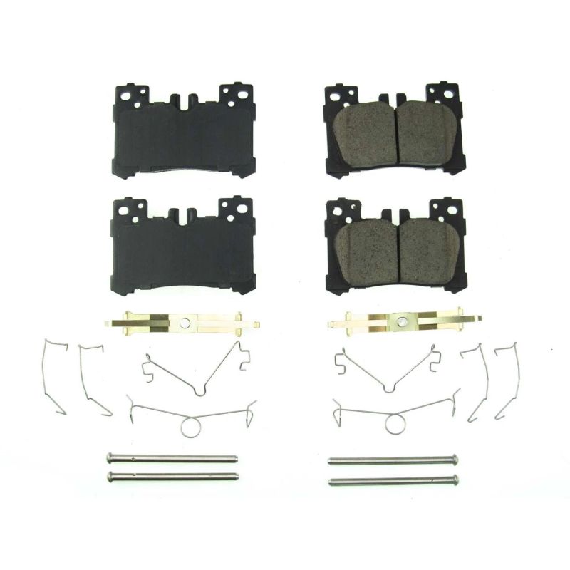 PSB Z17 Evolution Brake Pads - Power Stop 2018 Lexus LC500 Rear Z17 Evolution Ceramic Brake Pads w/Hardware