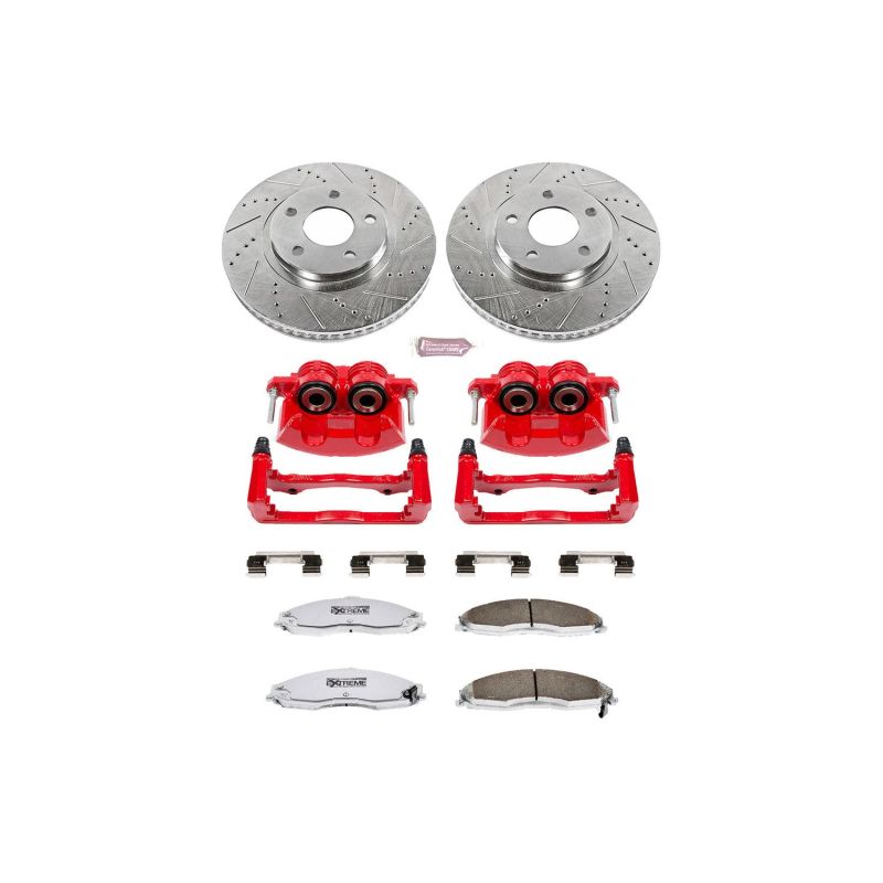PSB Z26 Street Kit w/Cals - Power Stop 98-02 Chevrolet Camaro Front Z26 Street Warrior Brake Kit w/Calipers