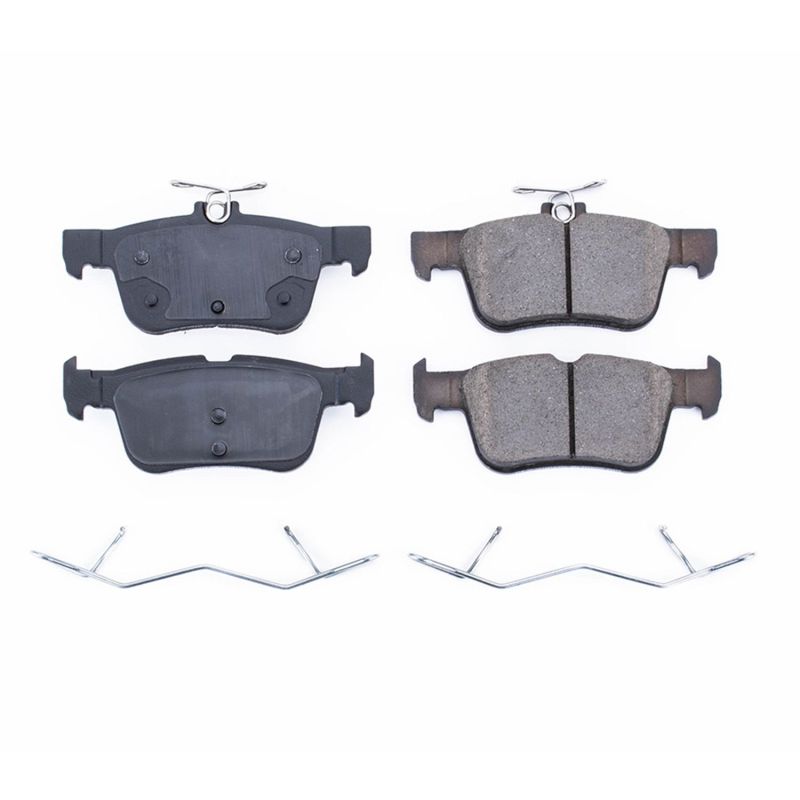 PSB Z17 Evolution Brake Pads - Power Stop 17-18 Ford Edge Rear Z17 Evolution Ceramic Brake Pads w/Hardware