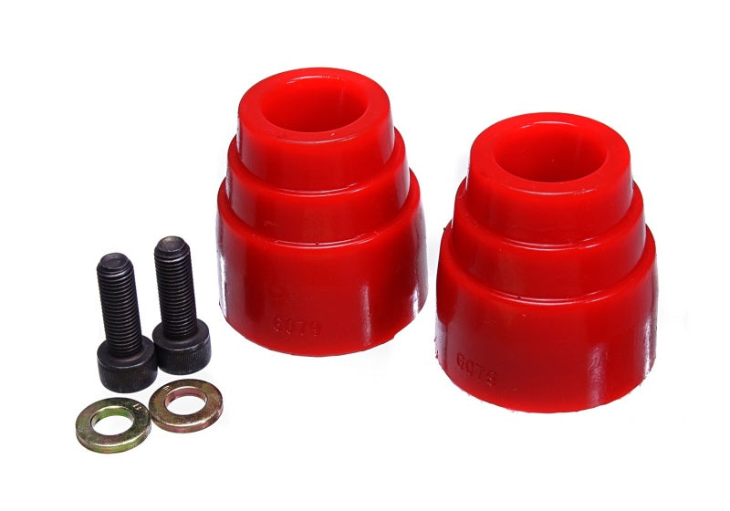 ES Bump Stops - Red - Energy Suspension 1996-2009 Toyota 4Runner Rear Bump Stops (Red)