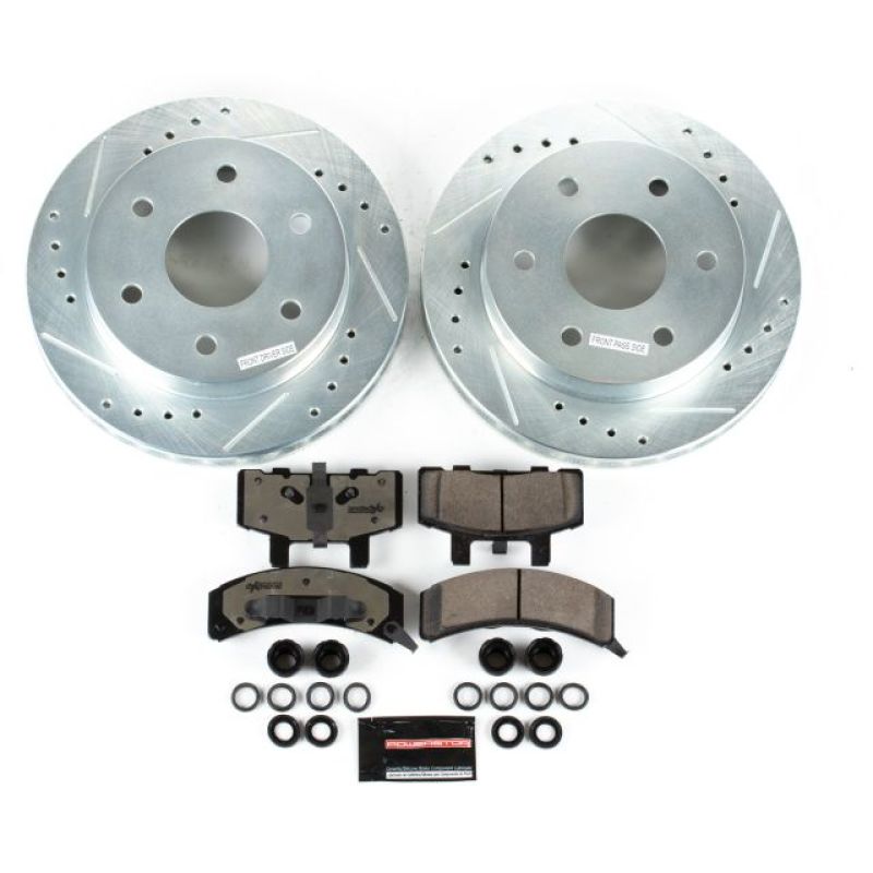 PSB Z36 Truck & Tow Kit - Power Stop 99-00 Cadillac Escalade Front Z36 Truck & Tow Brake Kit