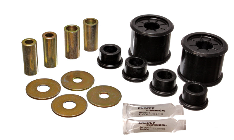 ES Cntrl Arm Bushings - Black - Energy Suspension 2/01-04 Mitsubishi Eclipse FWD Black Front Control Arm Bushing Set