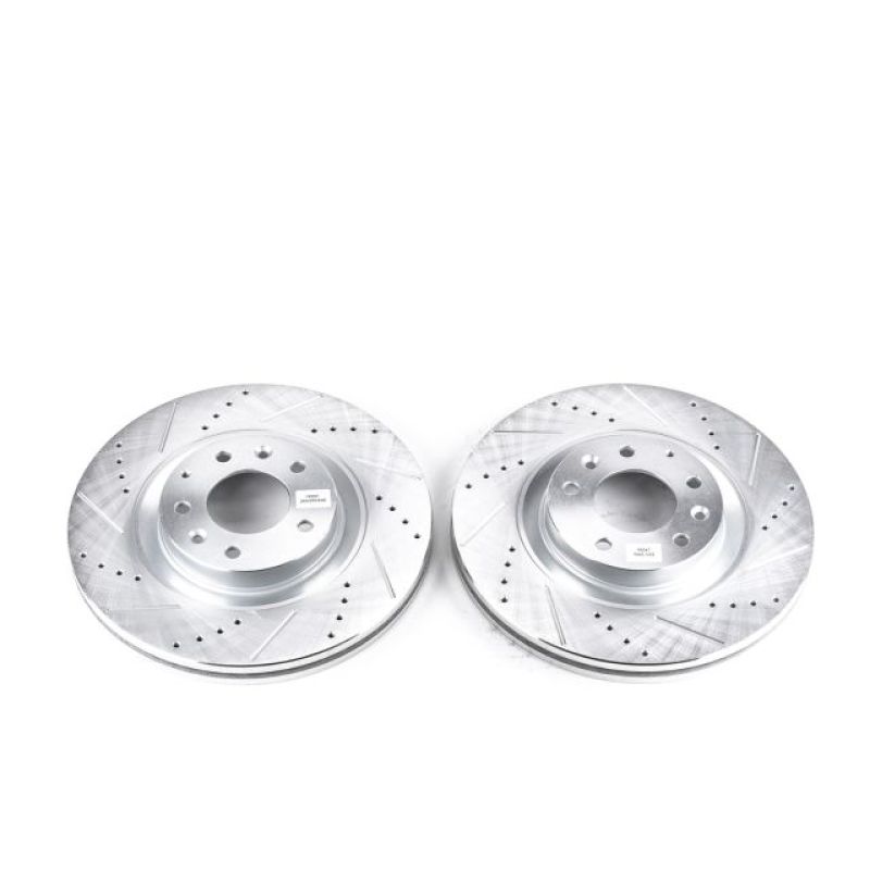 PSB Evolution Drill/Slot Rotor - Power Stop 07-15 Mazda CX-9 Front Evolution Drilled & Slotted Rotors - Pair