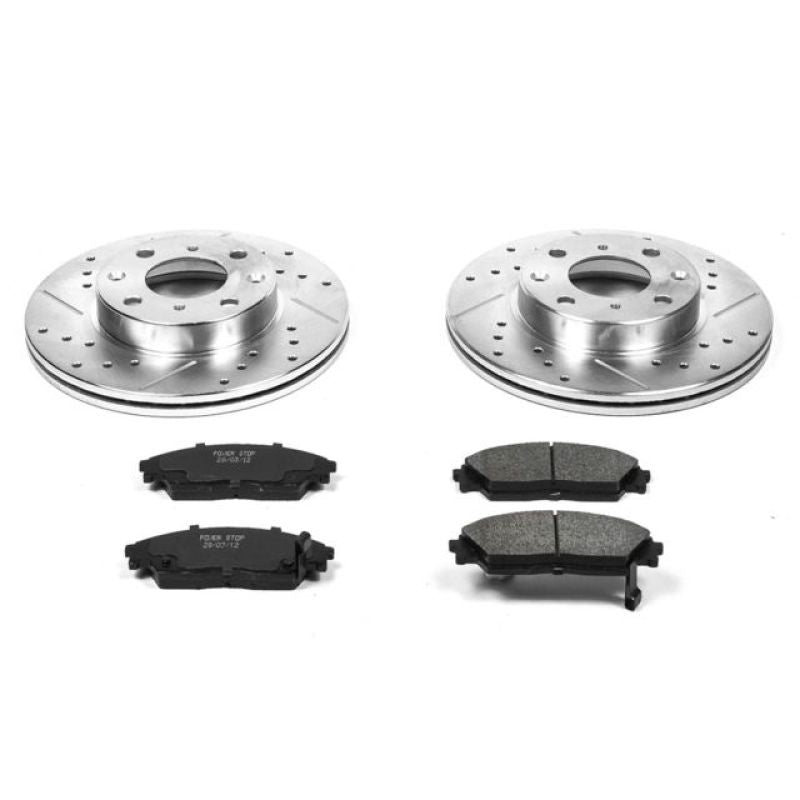 PSB Z23 Evolution Kit - Power Stop 90-91 Honda Civic Front Z23 Evolution Sport Brake Kit