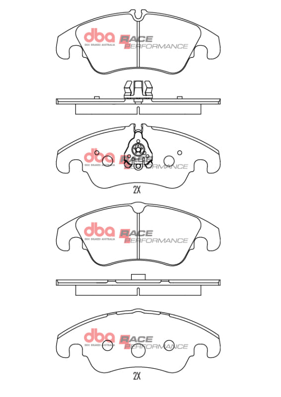DBA RP Performance Brake Pads - DBA 09-16 Audi A4 Sedan Front RP Performance Brake Pads