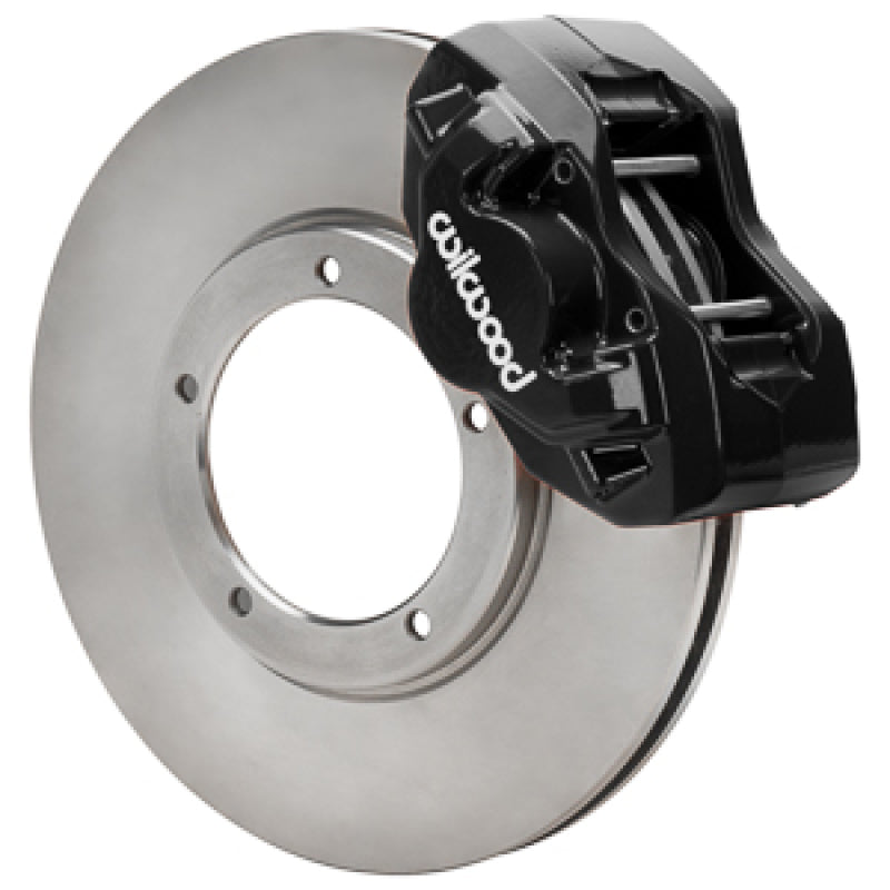 D45 Brake Kits - Wilwood 75-83 Porsche 911 D45 11.10in. Front Brake Kit w/ Flex Lines - Black