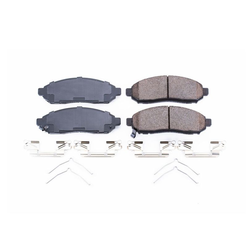 PSB Z17 Evolution Brake Pads - Power Stop 2015 Chevrolet City Express Front Z17 Evolution Ceramic Brake Pads w/Hardware