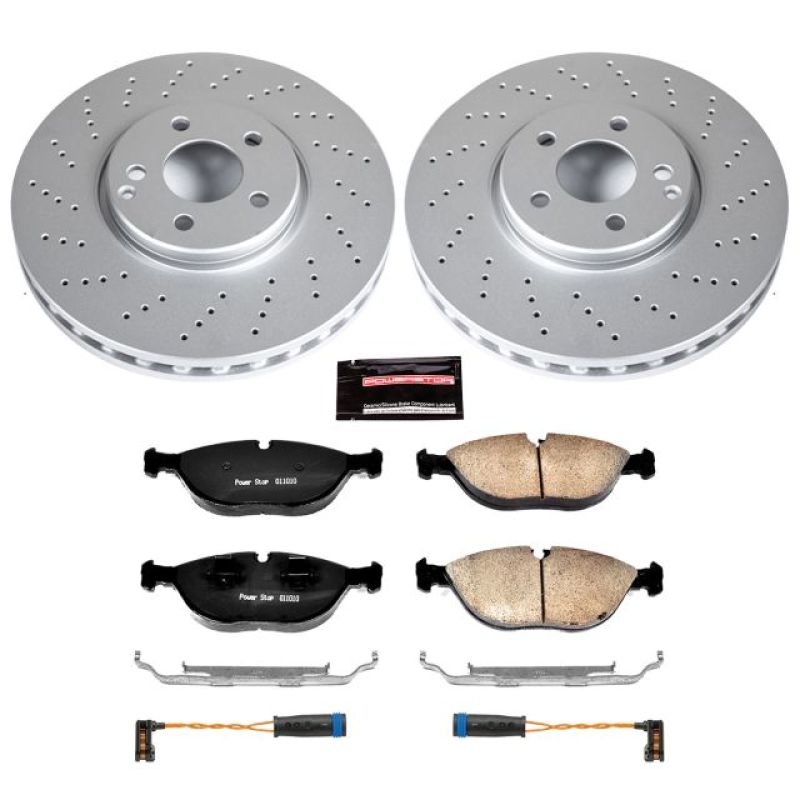PSB Z23 Evolution Coated Kit - Power Stop 03-06 Mercedes-Benz S430 Front Z23 Evolution Sport Coated Brake Kit