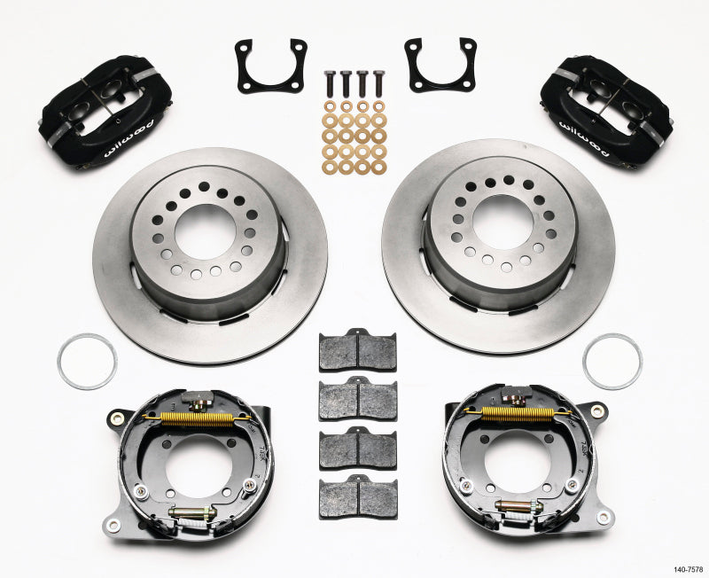 WIL Dynalite Brake Kit - Wilwood Forged Dynalite P/S Park Brake Kit Chevy 12 Bolt-Spec 3.15in Bearing
