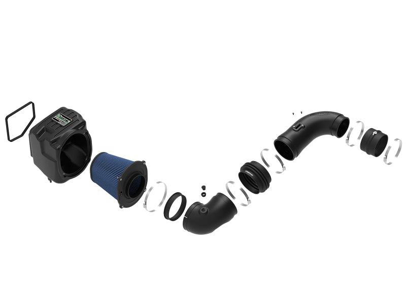 AFE Quantum Intakes - aFe Quantum Pro 5R Cold Air Intake System 08-10 GM/Chevy Duramax V8-6.6L LMM - Oiled