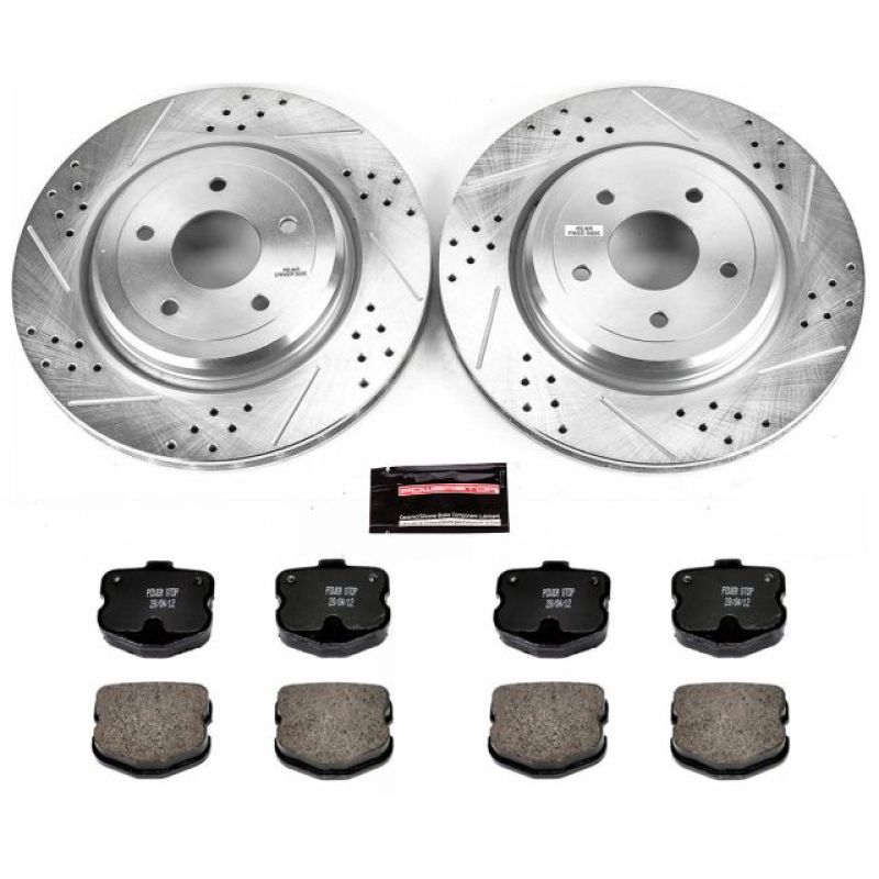 PSB Z23 Evolution Kit - Power Stop 06-13 Chevrolet Corvette Rear Z23 Evolution Sport Brake Kit