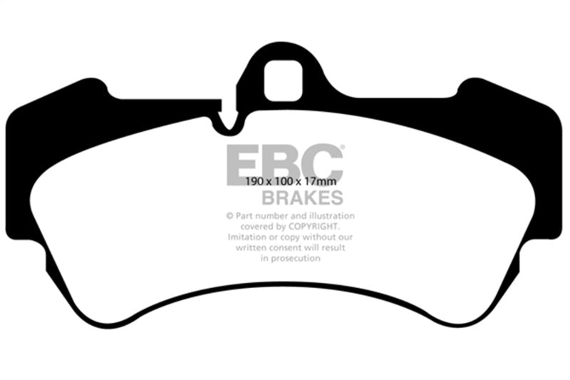 EBC Bluestuff Brake Pad Sets - EBC 04-06 Porsche Cayenne 3.2L Bluestuff Front Brake Pads