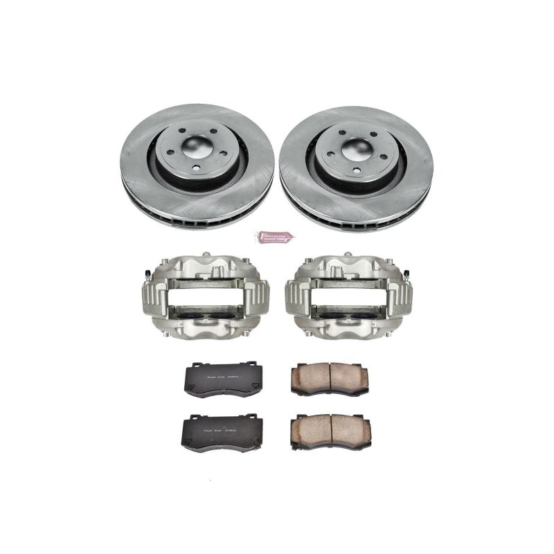 PSB Autospecialty Caliper - Power Stop 06-10 Jeep Grand Cherokee Front Autospecialty Kit w/Cals