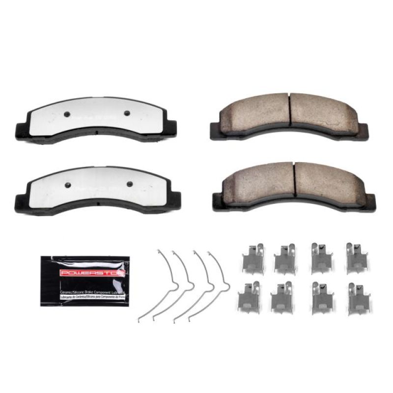 PSB Z36 Truck & Tow Brake Pads - Power Stop 00-05 Ford Excursion Front Z36 Truck & Tow Brake Pads w/Hardware