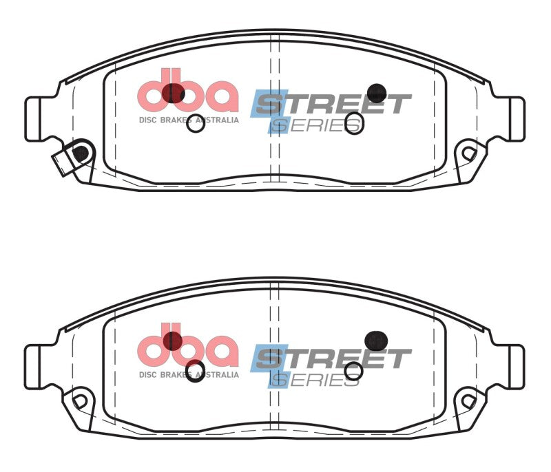 DBA Street Series Brake Pads - DBA 06-10 Jeep Commander Street Series Front Brake Pads