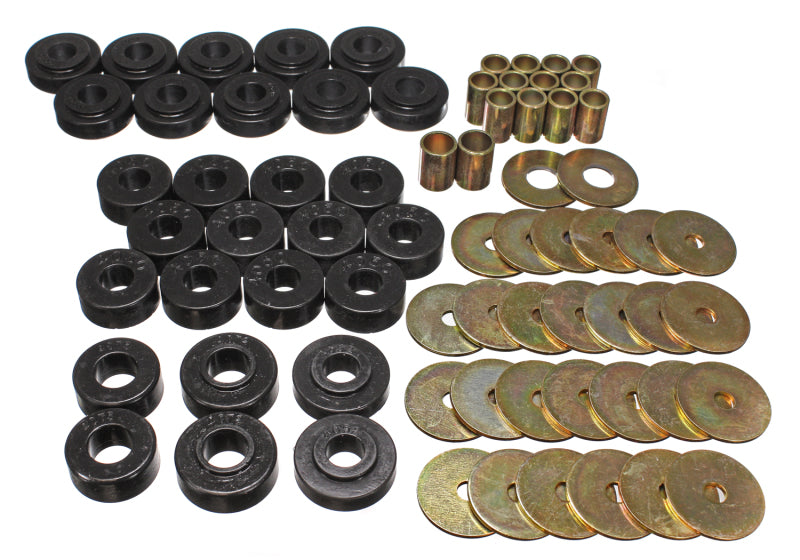 ES Body Mounts - Black - Energy Suspension GM Body Mount Set - Black
