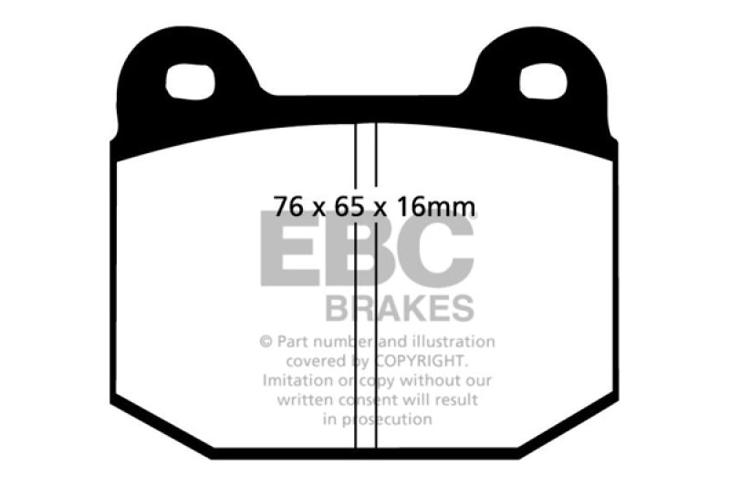 EBC Redstuff Brake Pad Sets - EBC 75-80 Lotus Esprit 2.0 Redstuff Front Brake Pads