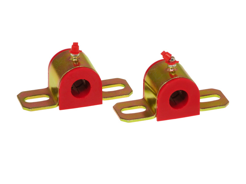 PRO Sway/End Link Bush - Red - Prothane Universal Greasable Sway Bar Bushings - 13/16in - Type B Bracket - Red