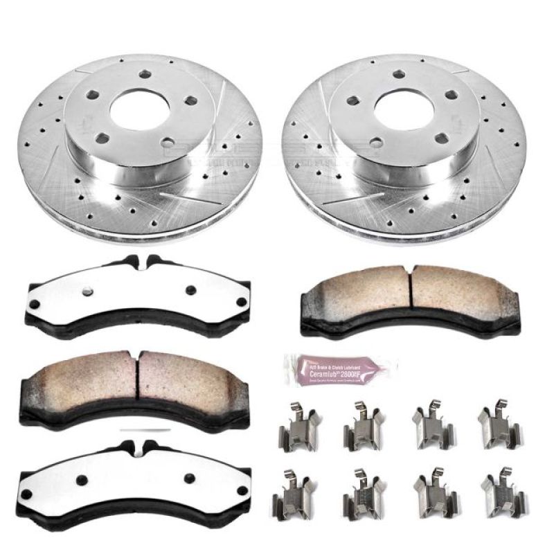 PSB Z36 Truck & Tow Kit - Power Stop 99-04 Jeep Grand Cherokee Front Z36 Truck & Tow Brake Kit