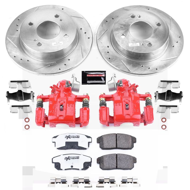 PSB Z26 Street Kit w/Cals - Power Stop 01-02 Infiniti G20 Rear Z26 Street Warrior Brake Kit w/Calipers