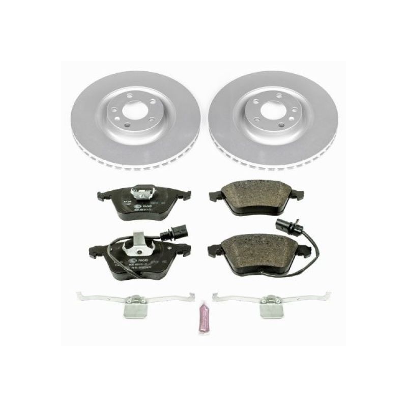 PSB Euro-Stop Kit - Power Stop 04-09 Audi S4 Front Euro-Stop Brake Kit
