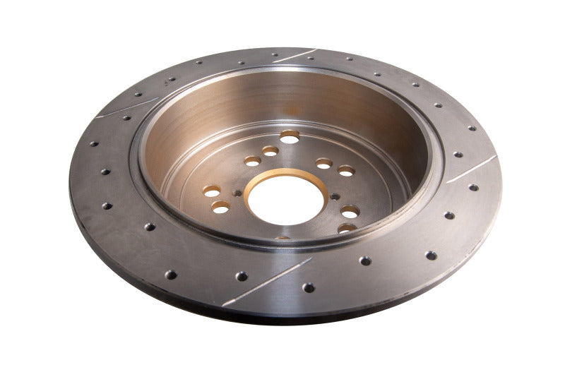 DBA Street Slot&Drill Rotors - DBA 12+ Subaru/Scion BRZ/FR-S (AU Spec) 10 Lug Slot Rear Drilled & Slotted Street Series Rotors