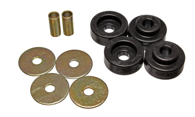ES Torsion Arm Bush - Black - Energy Suspension 73-79 Chrysler B-Body Black Torsion Bar Crossmember Mount Bushing Set