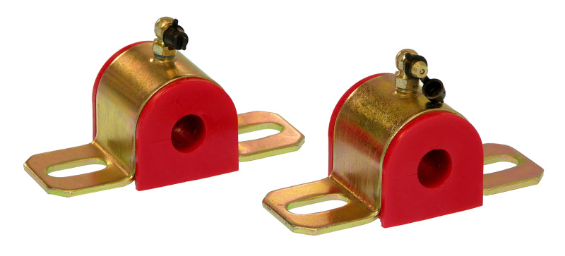 PRO Sway/End Link Bush - Red - Prothane Universal 90 Deg Greasable Sway Bar Bushings - 5/8in - Type B Bracket - Red