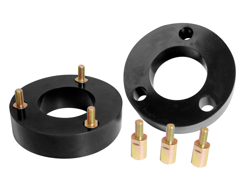 PRO Coil Spring Isolator - Blk - Prothane 04-08 Nissan Titan Front Coil Spring 2in Lift Spacer - Black