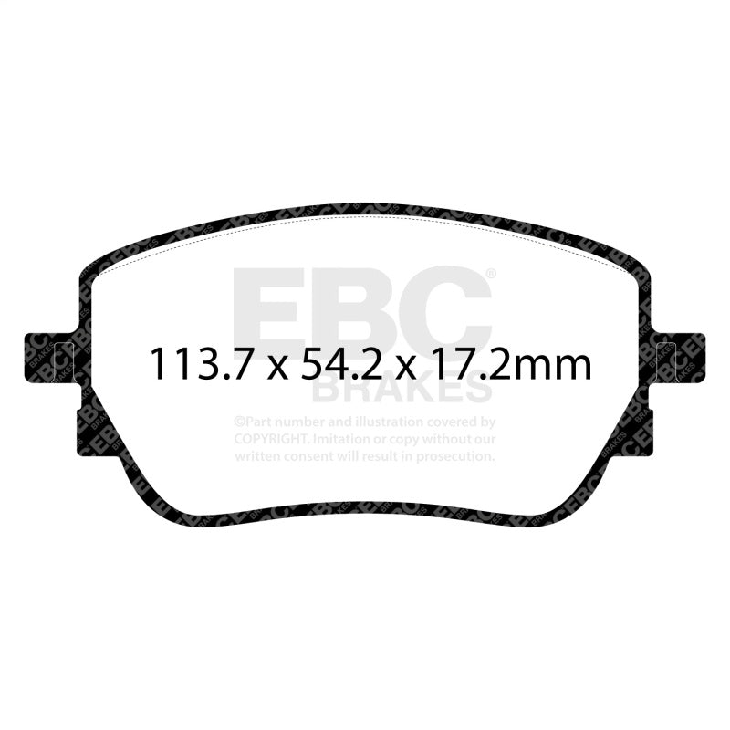 EBC Redstuff Brake Pad Sets - EBC 2019+ Mercedes-Benz A220 Sedan (V177) 2.0T Redstuff Rear Brake Pads