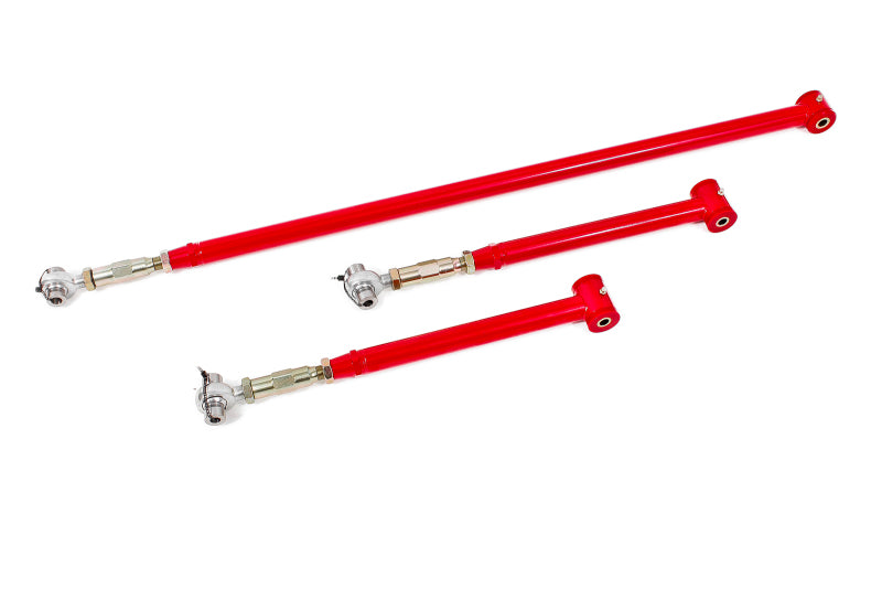 BMR Suspension Arm Kits - BMR 82-02 3rd Gen F-Body On-Car Adj. Rear Suspension Kit Poly/Rod End - Red