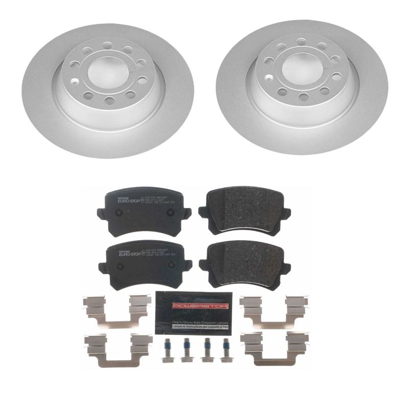 PSB Euro-Stop Kit - Power Stop 2015 Audi Q3 Rear Euro-Stop Brake Kit