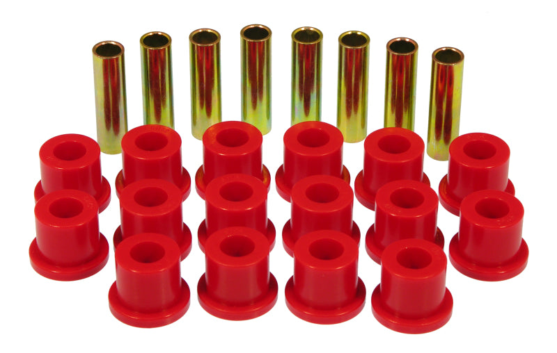 PRO Spring/Shackle Bush- Red - Prothane 68-72 Ford F100/150 2wd Rear Spring & Shackle Bushings - Red