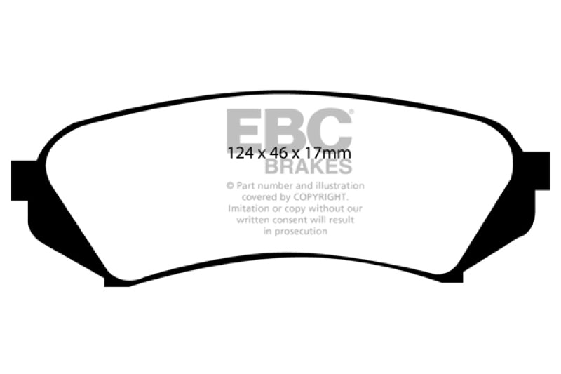 EBC Greenstuff Brake Pad Sets - EBC 98-07 Lexus LX470 4.7 Greenstuff Rear Brake Pads
