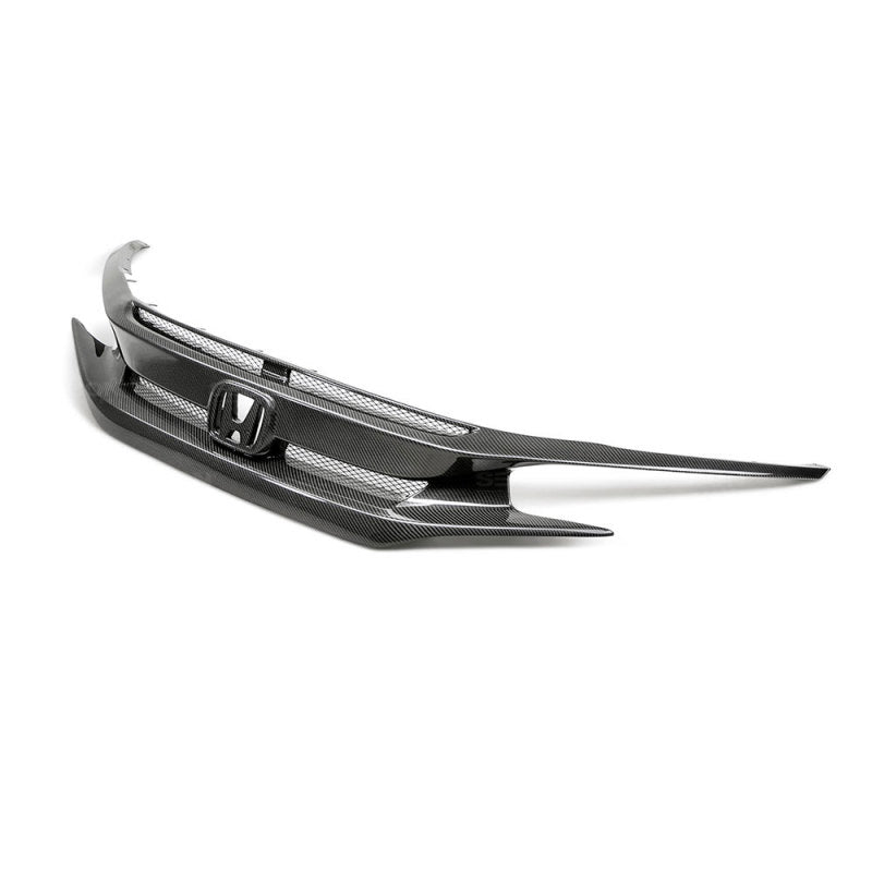 SEI Grilles - Seibon 16-18 Honda Civic OEM-Style Carbon Fiber Front Grill